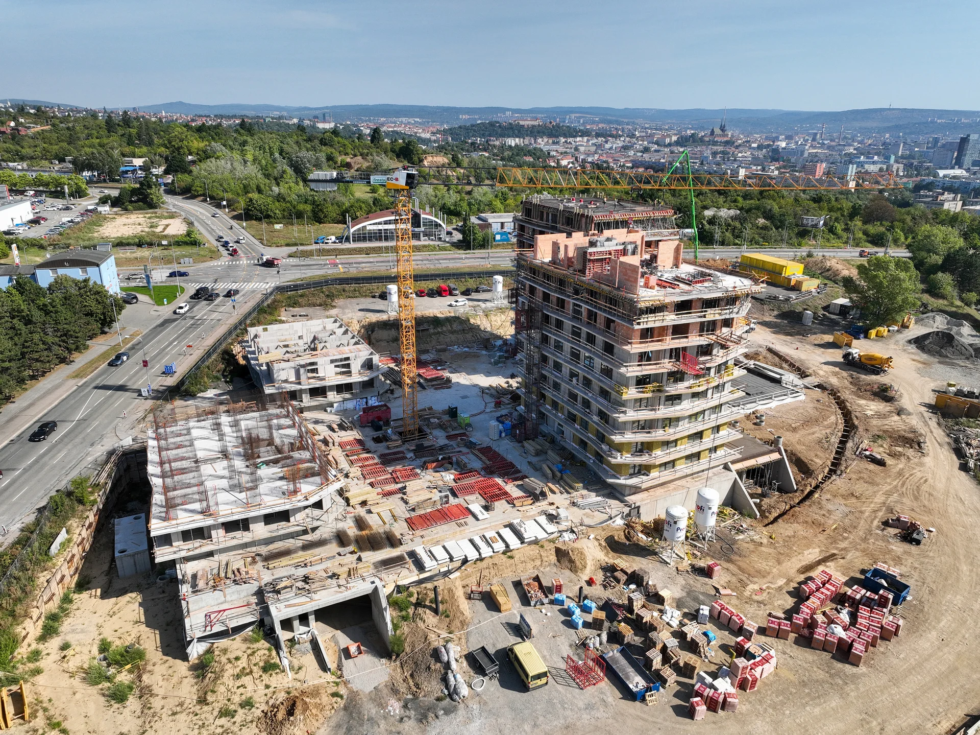 Panorama Dlouhá - Vizualizace areálu
