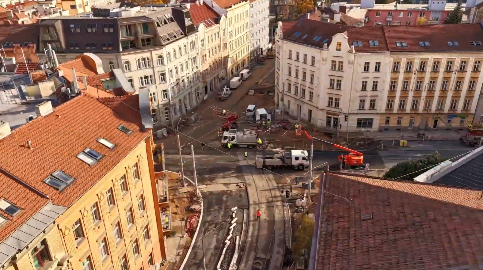 Rekonstrukce ul. Údolní Brno